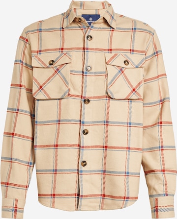 Springfield Regular fit Button Up Shirt in Beige: front