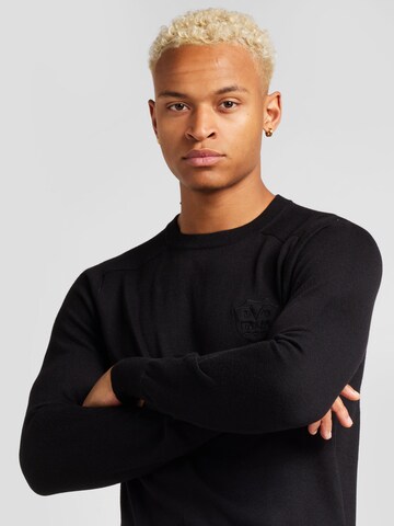 Pull-over 'GUISEPPE' 19V69 ITALIA en noir