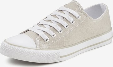 LASCANA Sneakers laag in Beige: voorkant