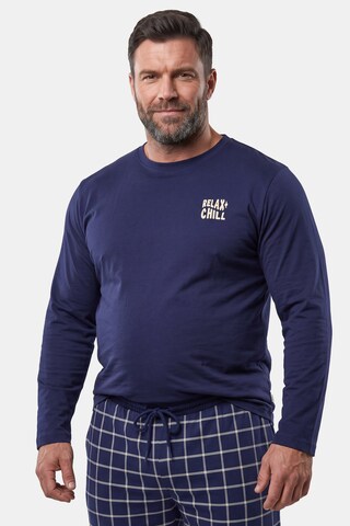 Men Plus Schlafanzug in Blau