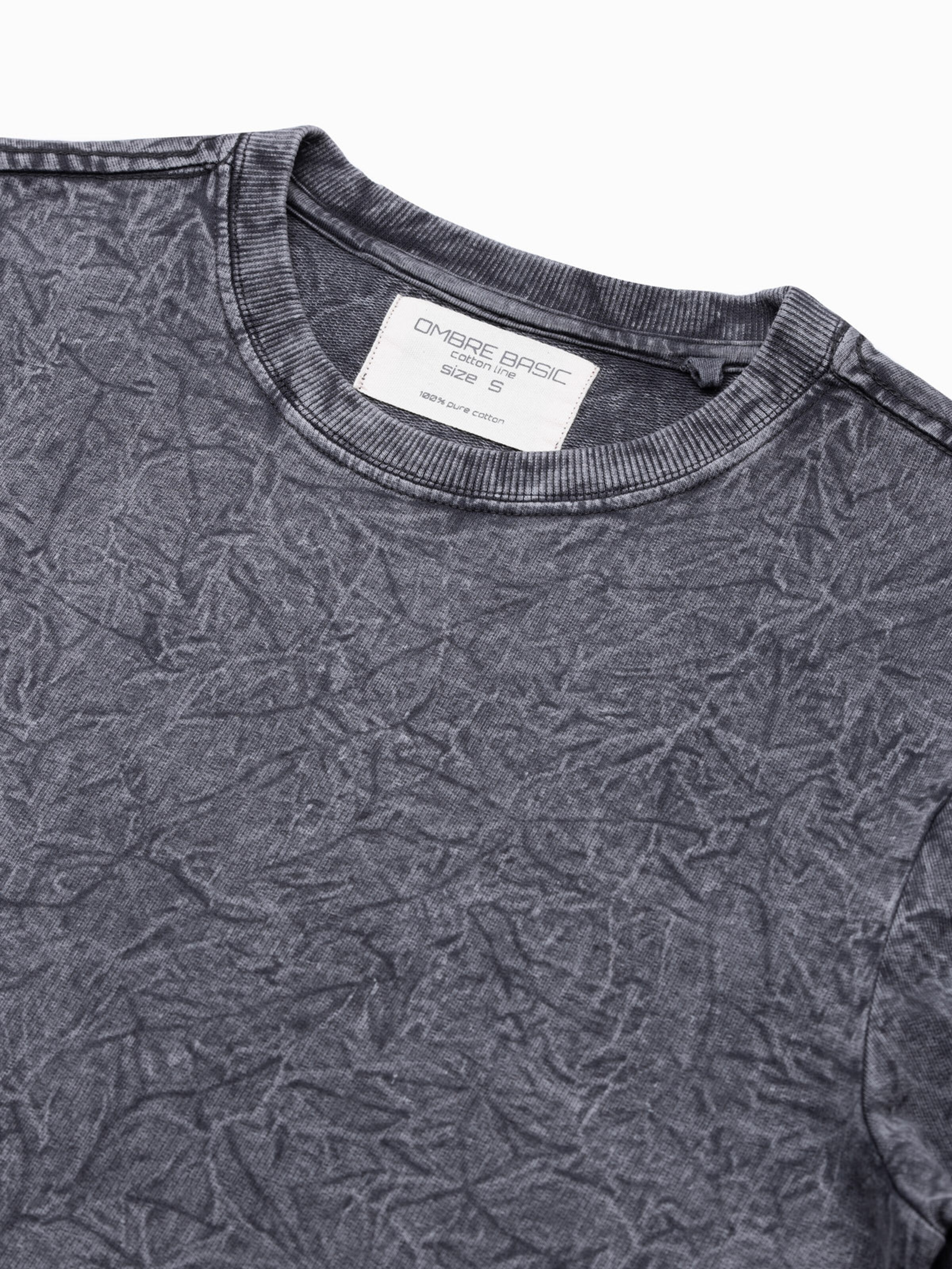 Ombre Sweatshirt 'L139' in Zwart