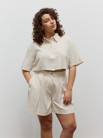 Camicia da donna di CITA MAASS in beige: frontale