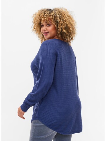 Zizzi Sweater 'Amelia' in Blue