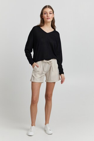 Oxmo Loosefit Shorts 'OXLINA' in Beige