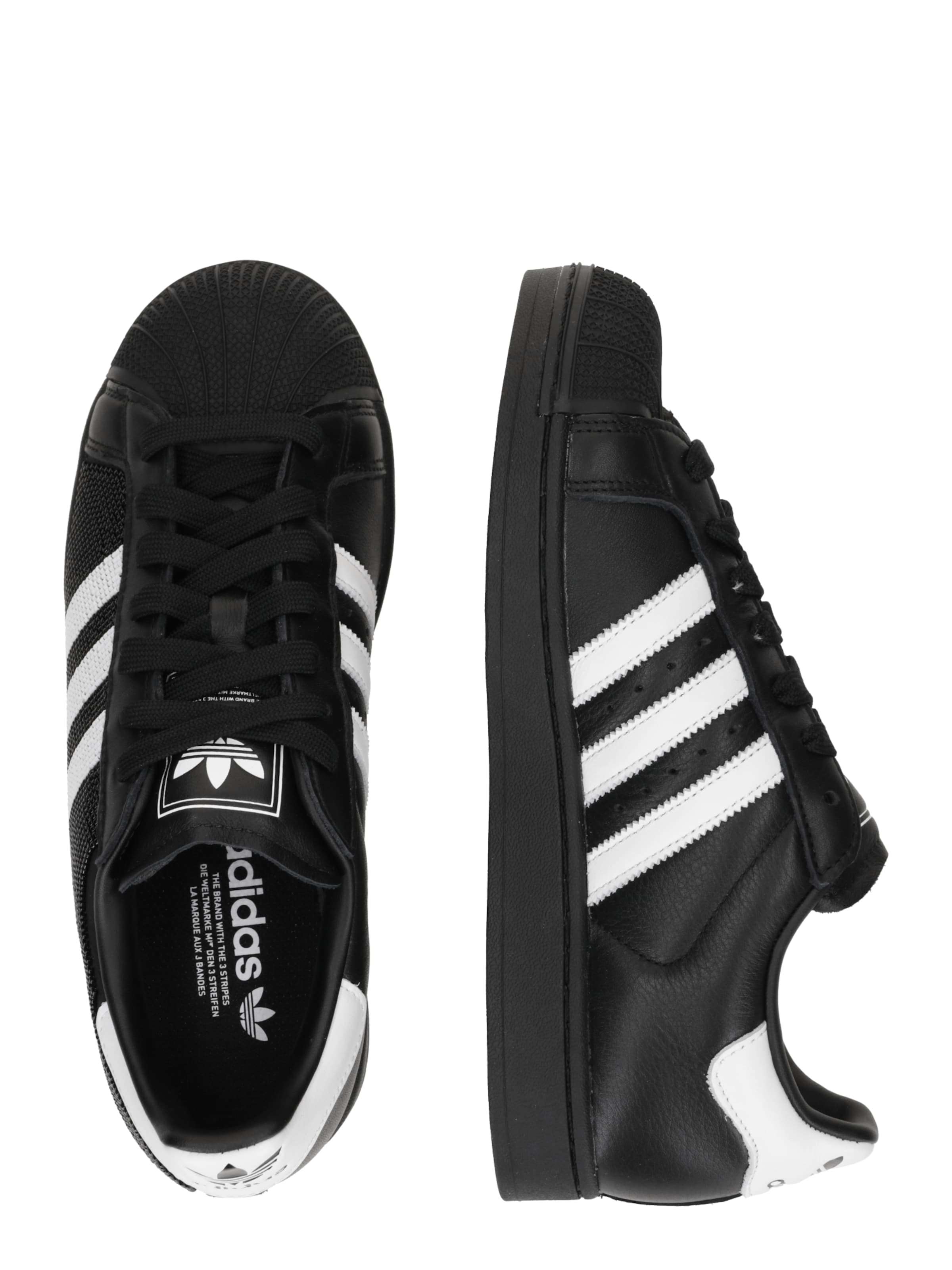 Sneaker low 'SUPERSTAR II' de la ADIDAS ORIGINALS pe negru