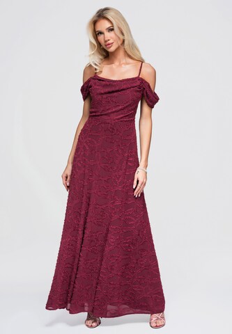 Ombre Kleid 'DLR388' in Rot