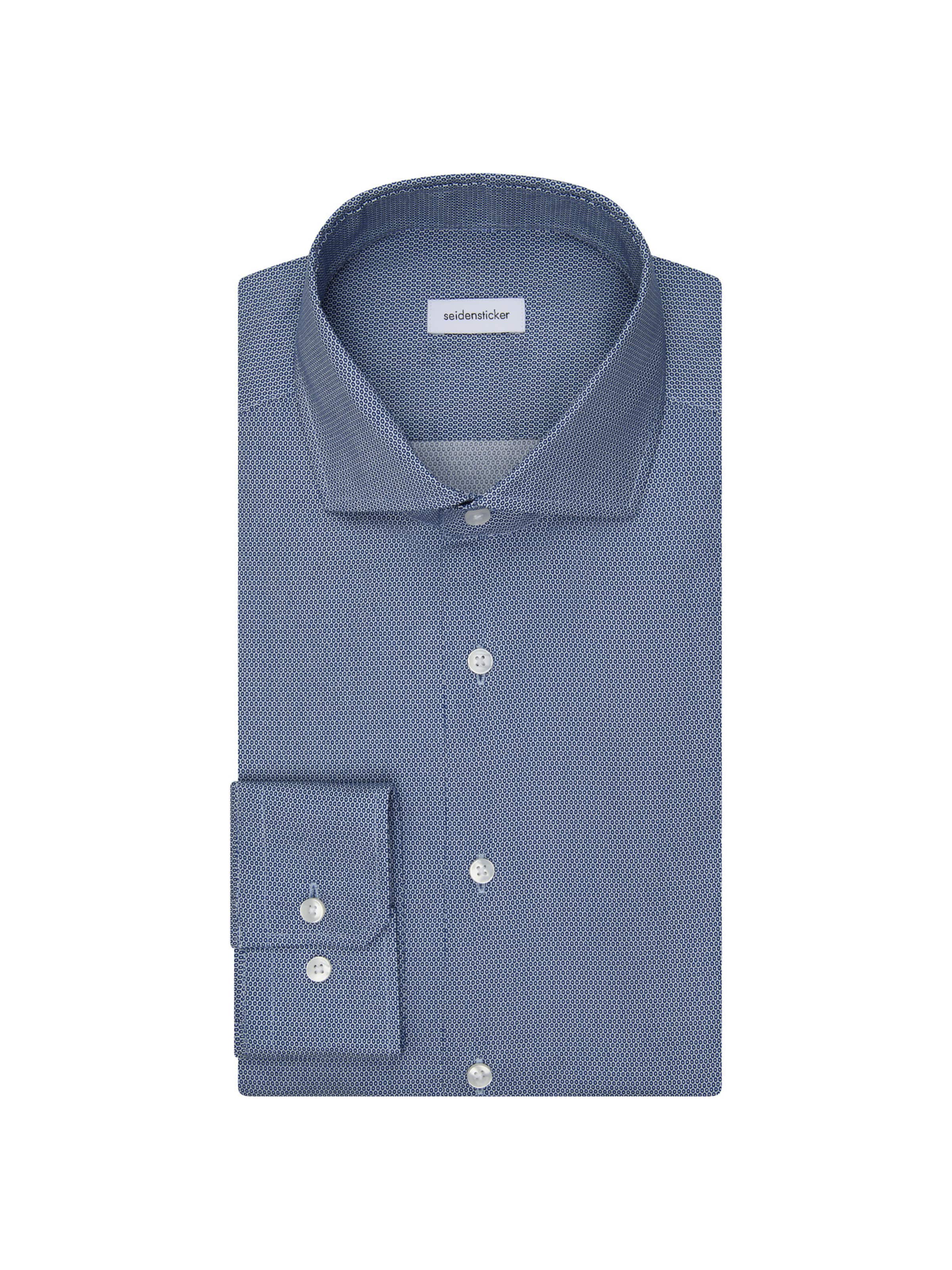 Coupe regular Chemise business 'Schwarze Rose' SEIDENSTICKER en bleu