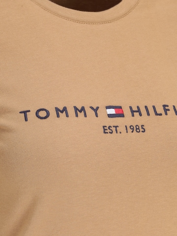 TOMMY HILFIGER Тениска в кафяво