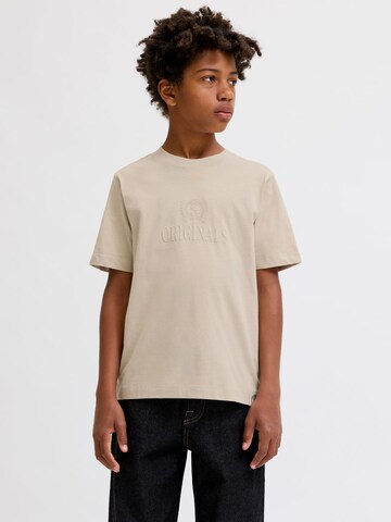 Jack & Jones Junior Shirt 'JORFrederiksberg' in Grijs: voorkant