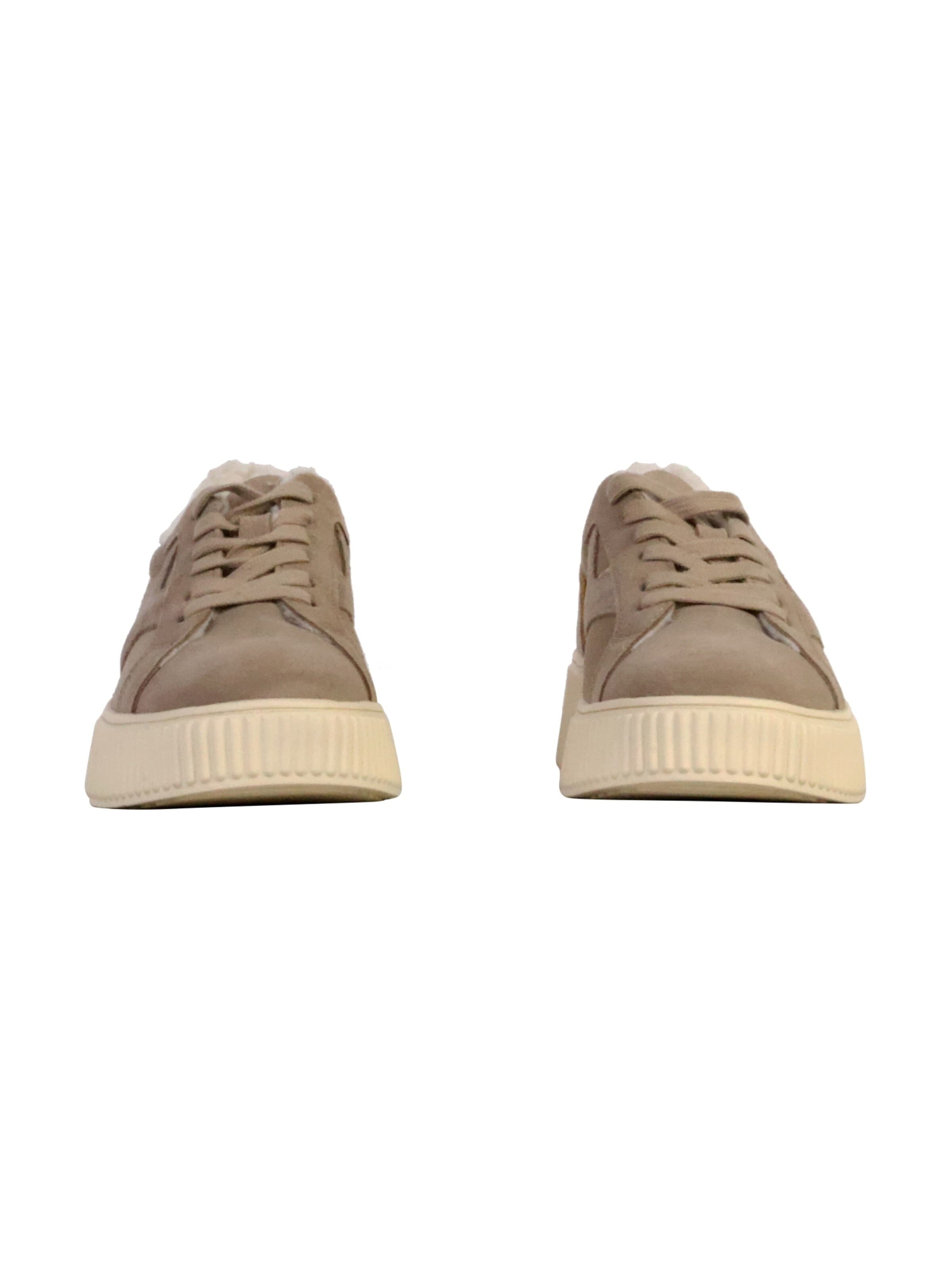 Chaussure de sport à lacets 'Alénoa-Sneaker aus Leder' The Divine Factory en marron