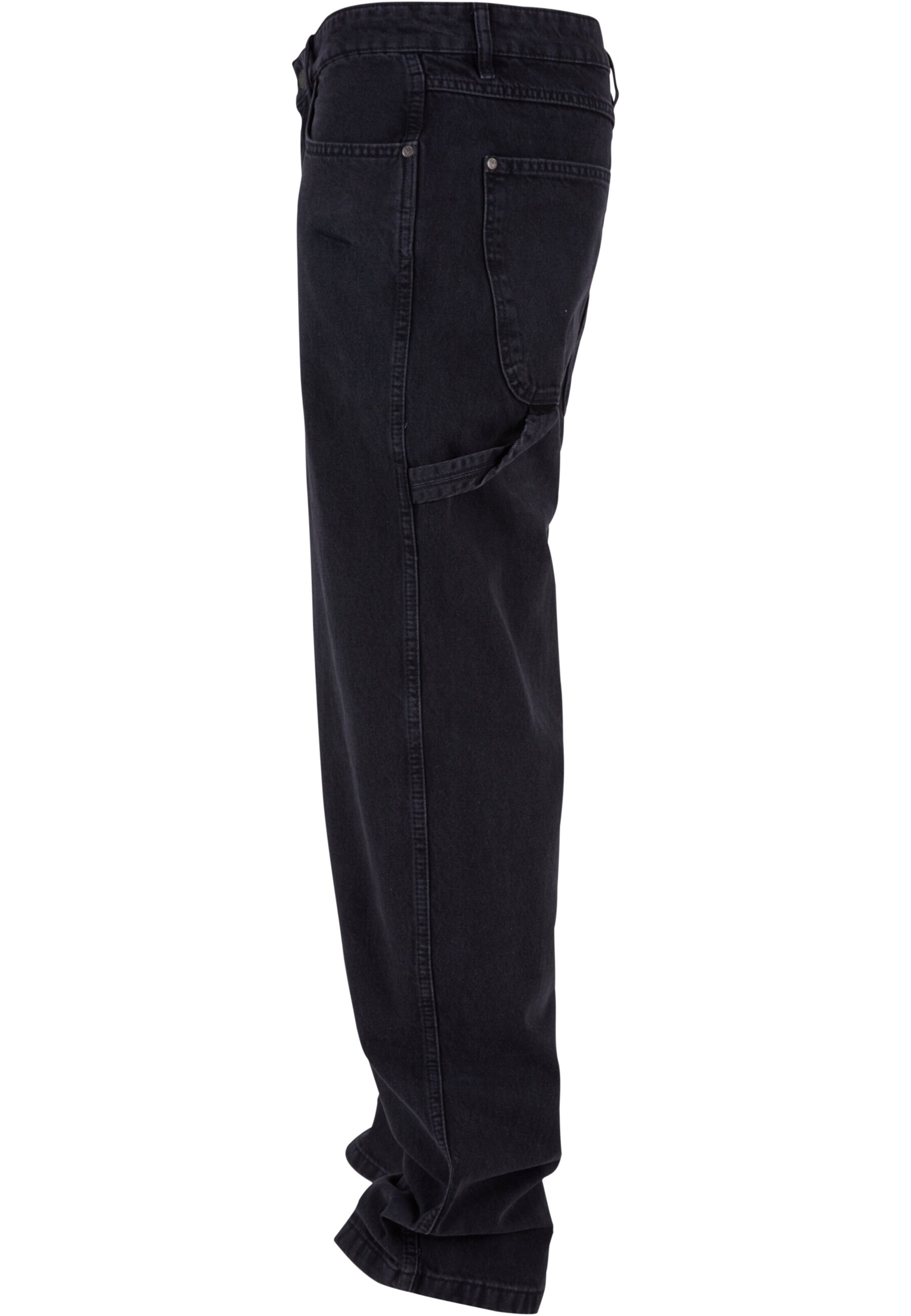 melns Karl Kani Standarta Kargo džinsi