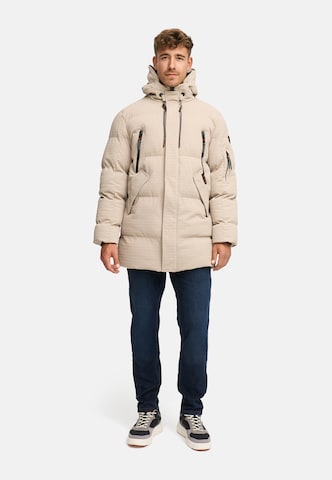 Manteau d’hiver 'INLondoy' INDICODE JEANS en beige : devant
