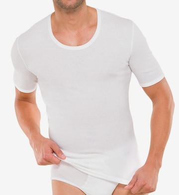 T-Shirt SCHIESSER en blanc : devant