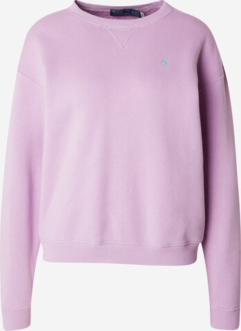 Sweat-shirt Polo Ralph Lauren en violet : devant