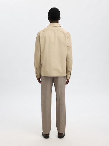 SELECTED Comfort fit Tussenjas 'SLHTATE' in Beige