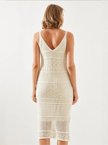 Bianco Lucci - Vestido de malha em bege
