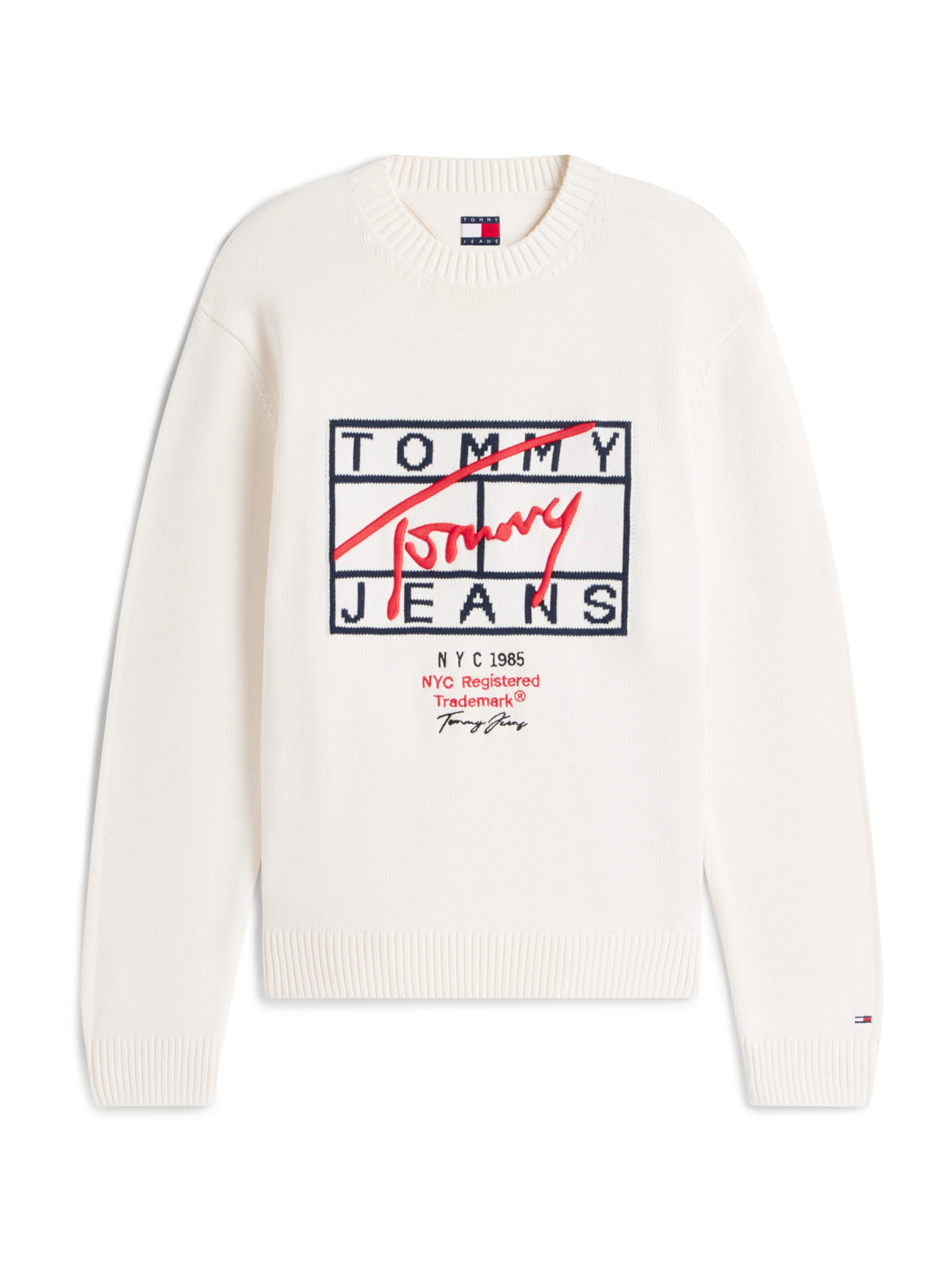 Tommy Jeans Pullover in Weiß: Vorderseite