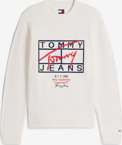 Tommy Jeans Pulover u mornarsko plava / crvena / crna / bijela, Pregled proizvoda