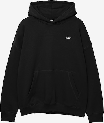 Sweat-shirt 'STWD' Pull&Bear en noir : devant