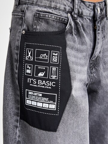 IT'S BASIC Loose fit Jeans in Grey