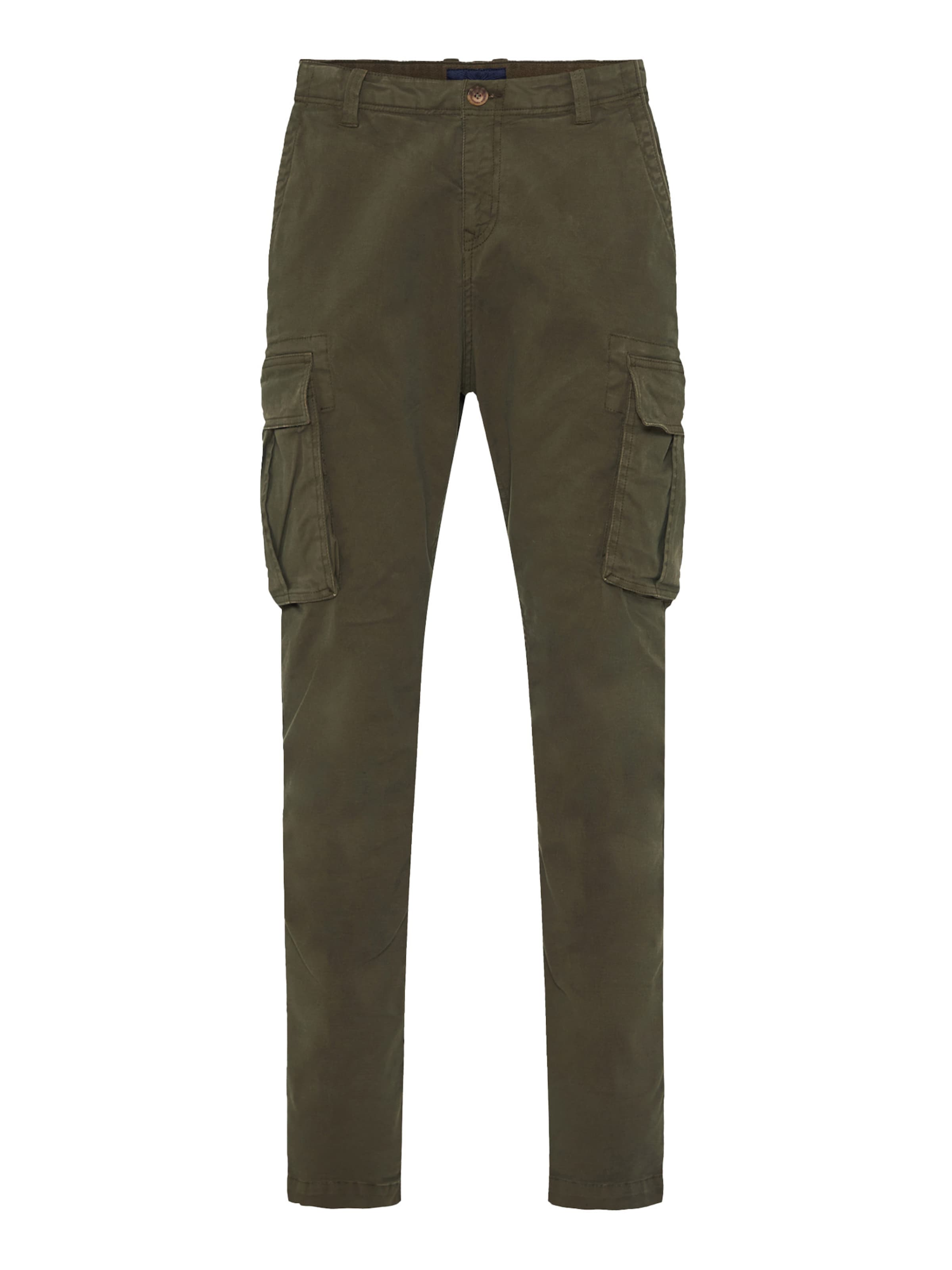 Tapered Pantaloni cargo di Funky Buddha in verde: frontale