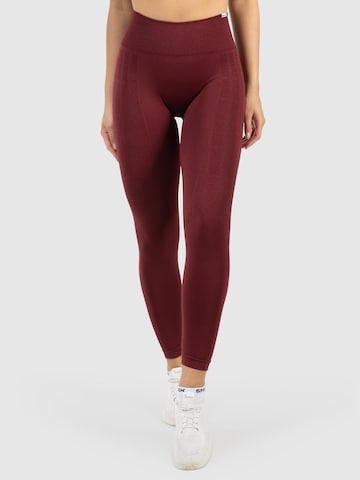 Coupe slim Leggings 'Layne' Smilodox en rouge : devant