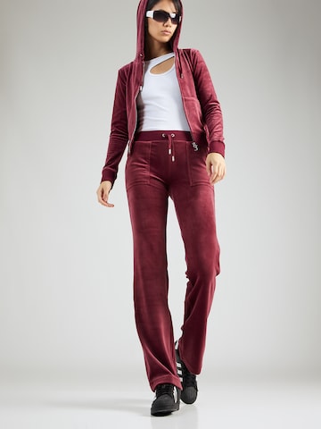 Regular Pantaloni 'Del Ray' de la Juicy Couture pe roșu