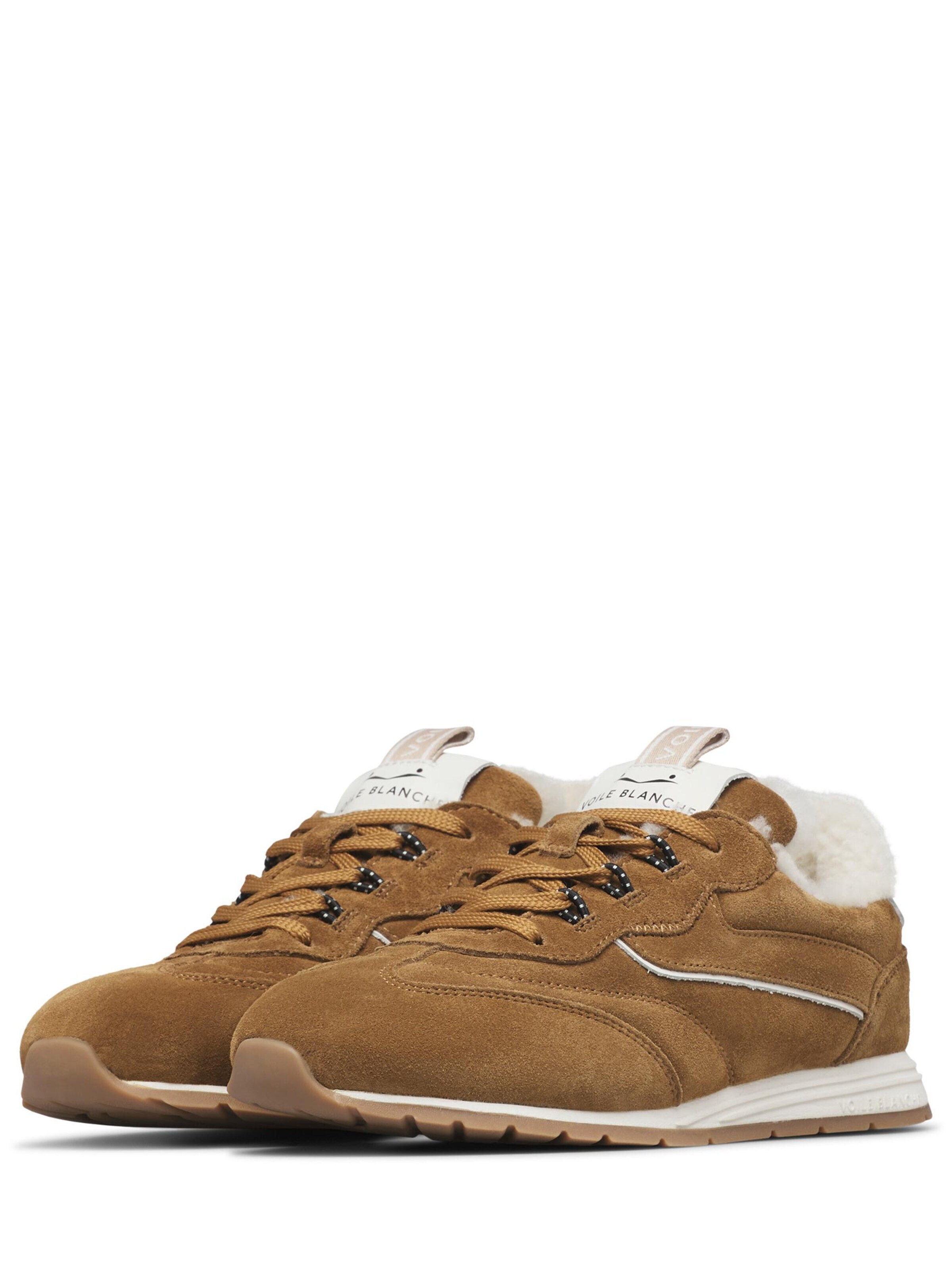 Voile blanche Lace-up shoe 'PLAY SNEAK FUR W 01.' in Beige