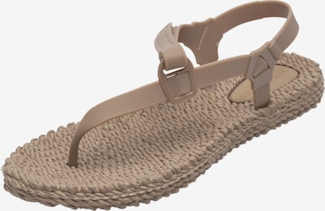 ILSE JACOBSEN T-Bar Sandals 'CHEERFUL14' in Beige: front