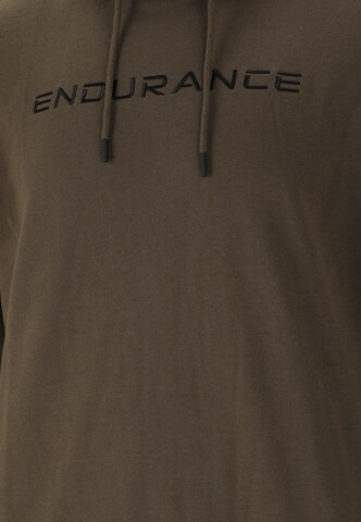 ENDURANCE Kapuzensweatshirt in Braun