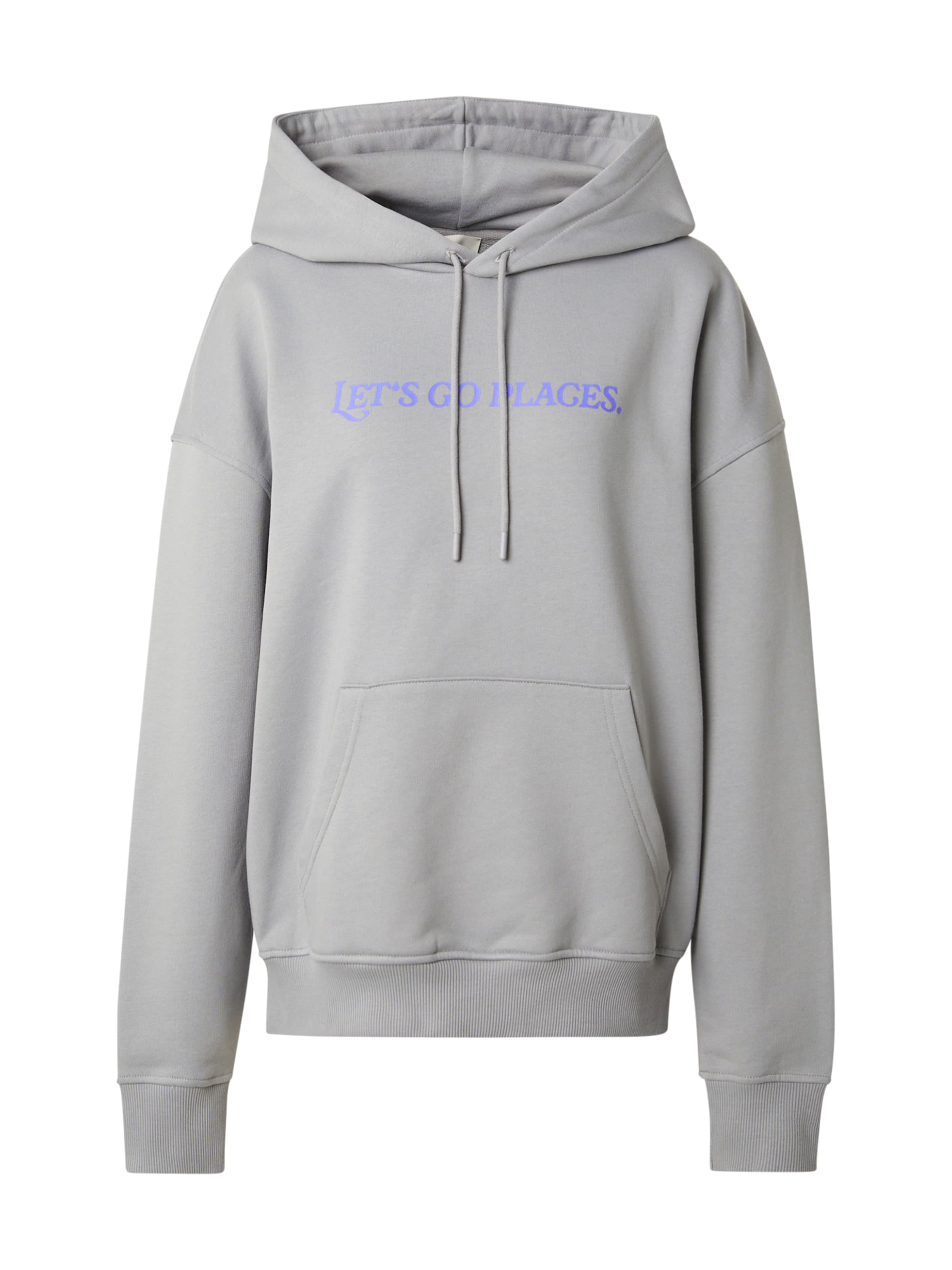 ABOUT YOU x Laura Giurcanu Μπλούζα φούτερ σε γκρι: μπροστά