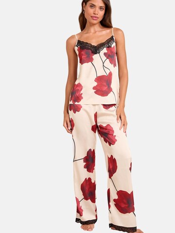 Lipsy Пижама в Бежевый: спереди