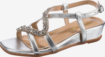 Alma En Pena Riemensandale in beige / silber, Produktansicht