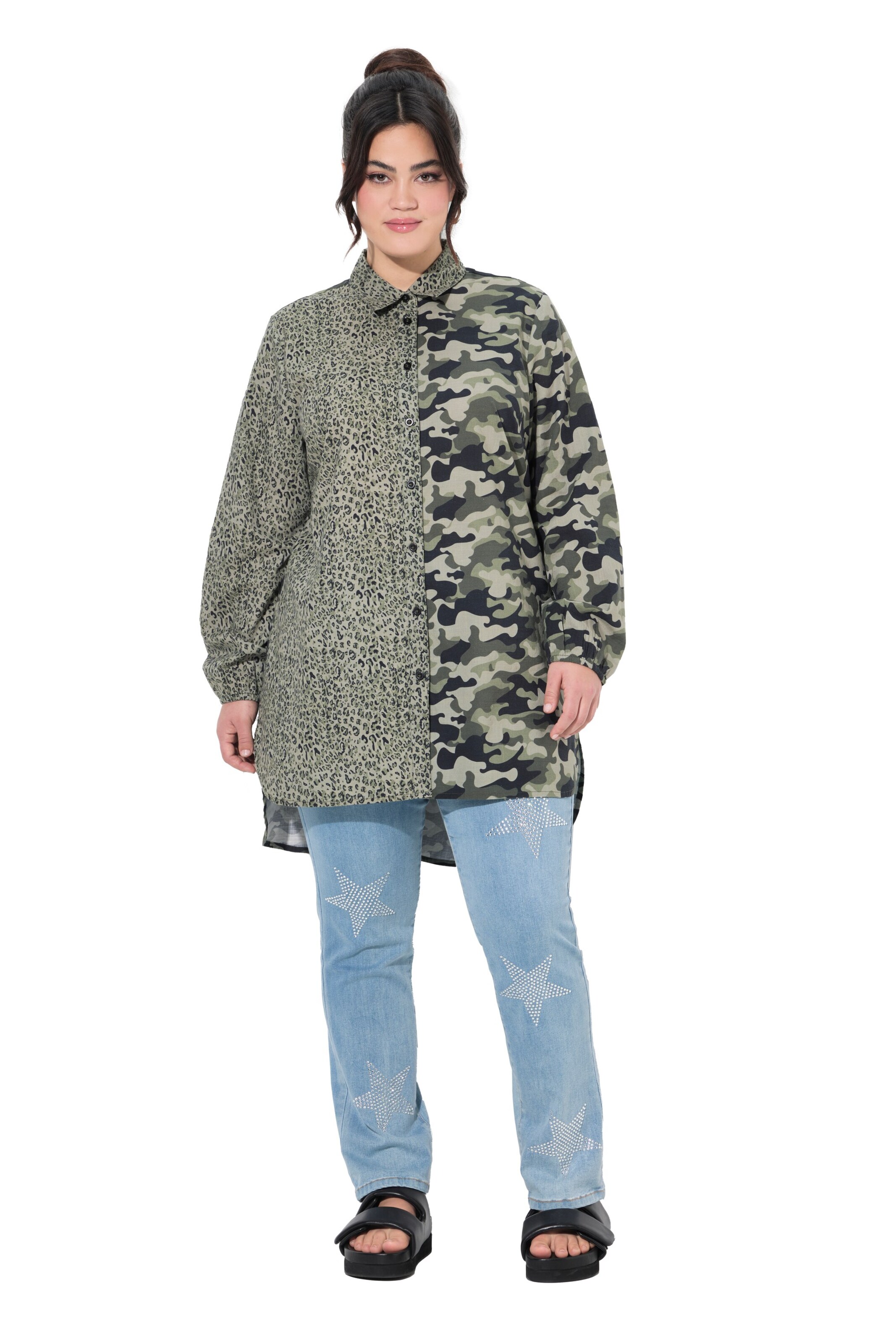 Angel of Style Blouse in Green: front