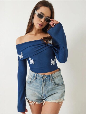 Bianco Lucci Shirt in Blau