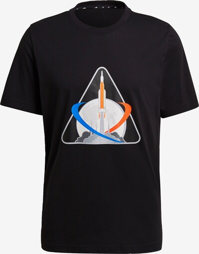 ADIDAS PERFORMANCE T-Shirt fonctionnel en bleu / gris / orange / noir, Vue avec produit