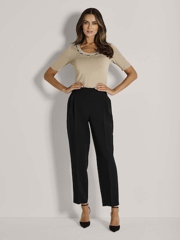 Effilé Pantalon à pince MADELEINE en noir
