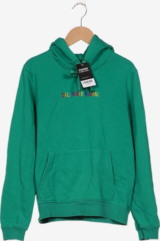 Calvin Klein Jeans Sweatshirt & Zip-Up Hoodie in M in Green: front