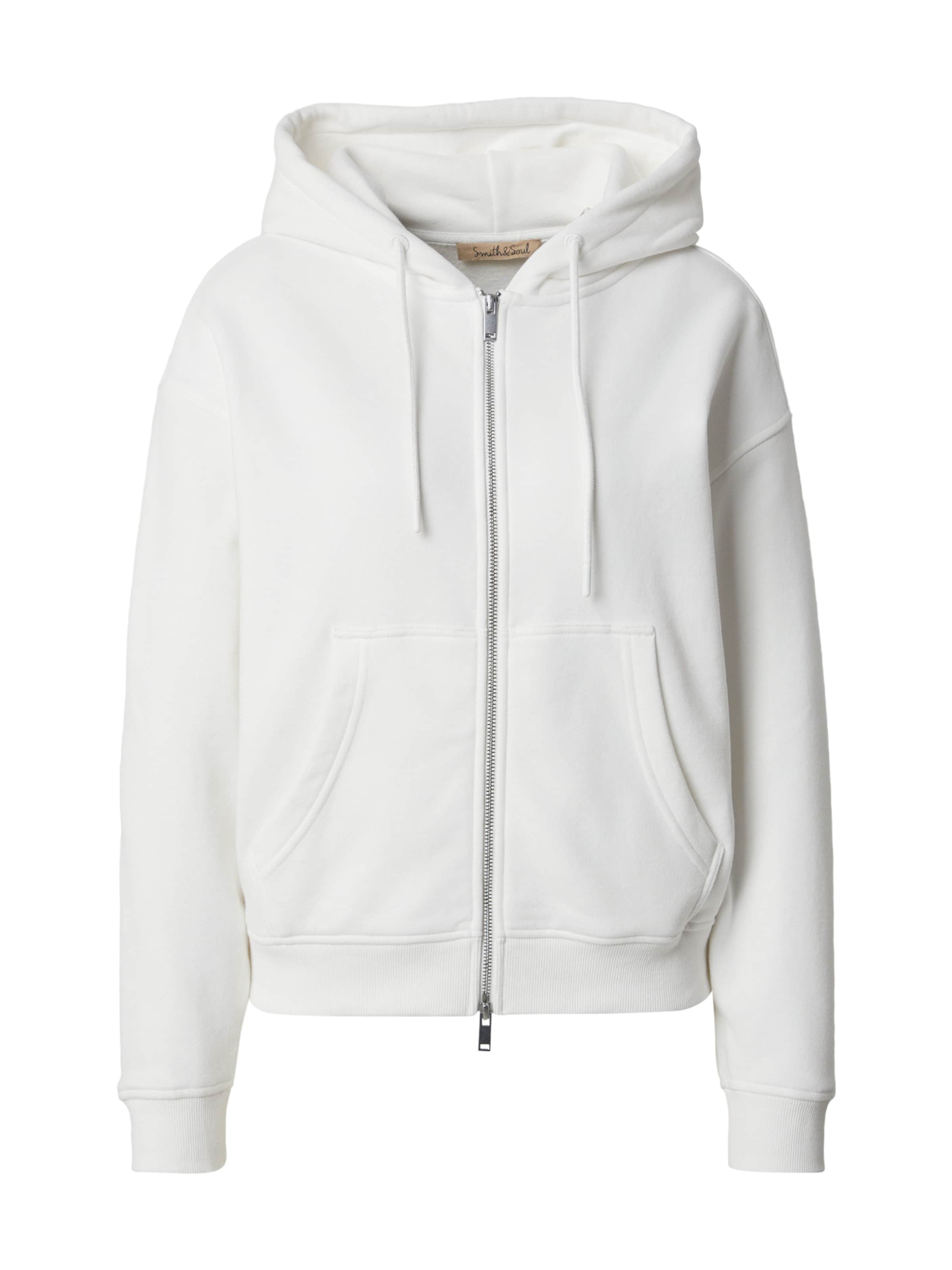 Smith&Soul Collegetakki 'Soul Studio' värissä valkoinen: etupuoli