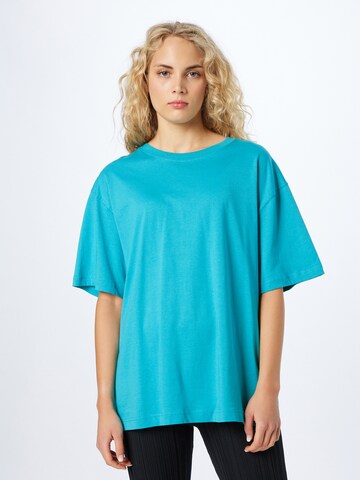 WEEKDAY Oversized shirt in Blauw: voorkant