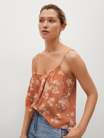 MANGO Top 'Niki' in Orange: front