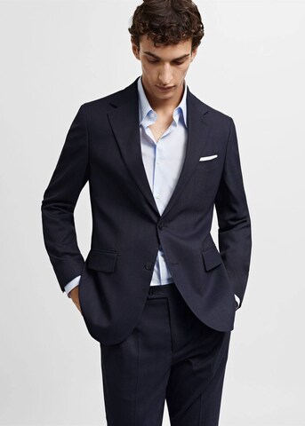 MANGO MAN Slim fit Suit Jacket 'Breda' in Blue: front