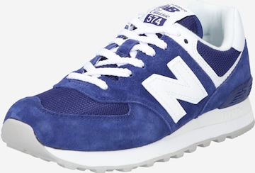 Baskets basses '574' new balance en bleu : devant