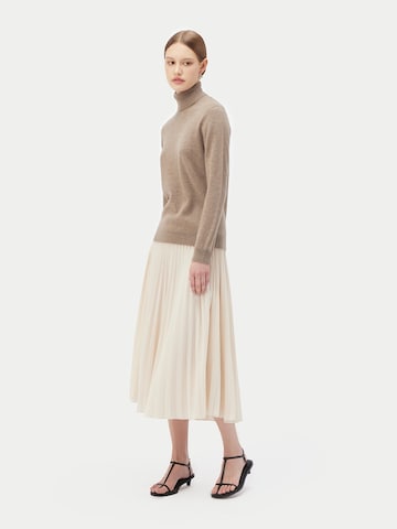 GOBI Cashmere Tröja 'Women's Essential Cashmere Turtleneck Sweater' i grå