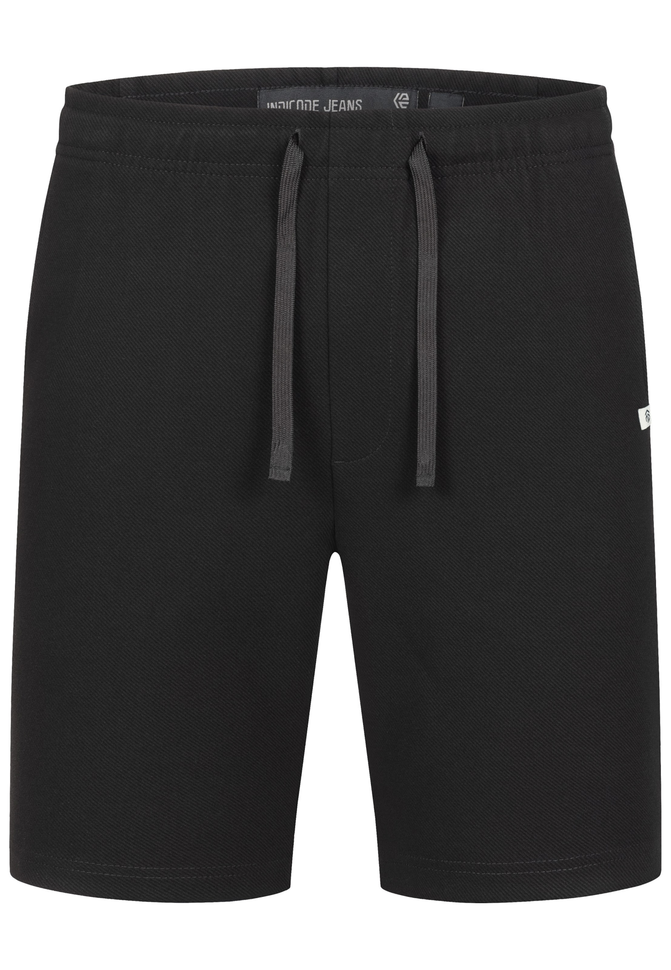 INDICODE JEANS Chino trousers ' Corwet ' in Black: front