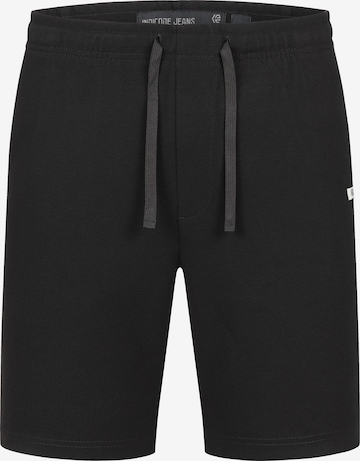 Pantalon chino ' Corwet ' INDICODE JEANS en noir : devant
