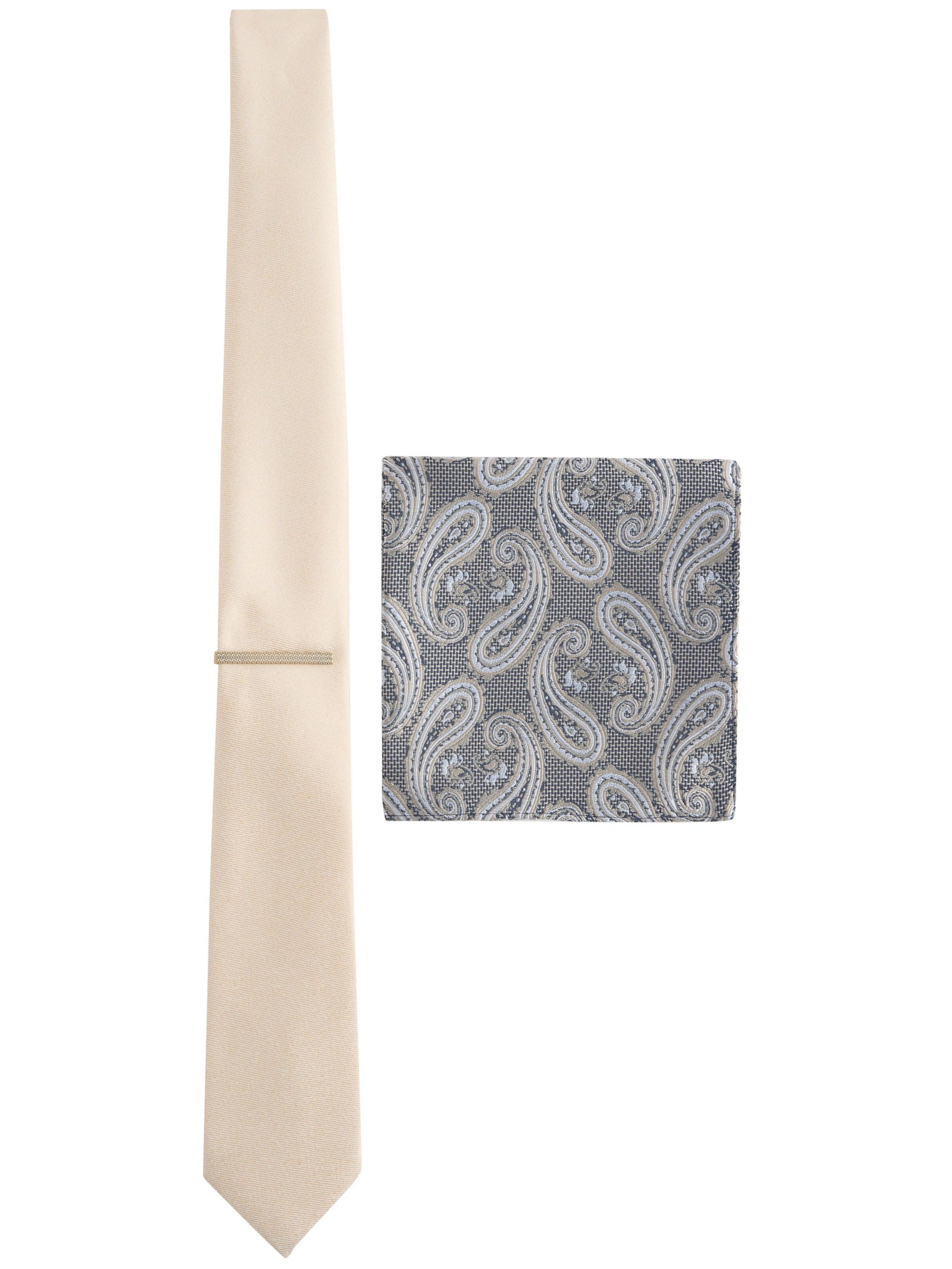 Next Tie in Beige: front