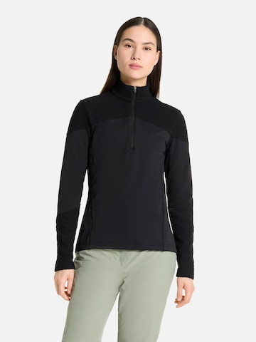 ZIENER Athletic Sweatshirt in Black: front