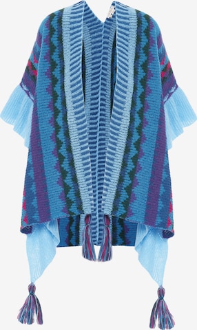 Gaya Cape in Blauw: voorkant