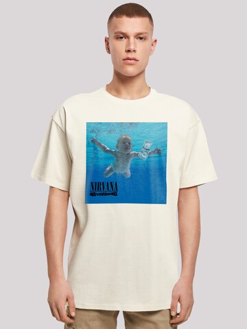 T-Shirt 'Nirvana Rock Band Nevermind Album' F4NT4STIC en beige : devant